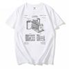 Fashion Vintage Short Sleeve Summer Boy Tees Photography Art Lovers Tops Camera Patent Black And White Classic Tshirt