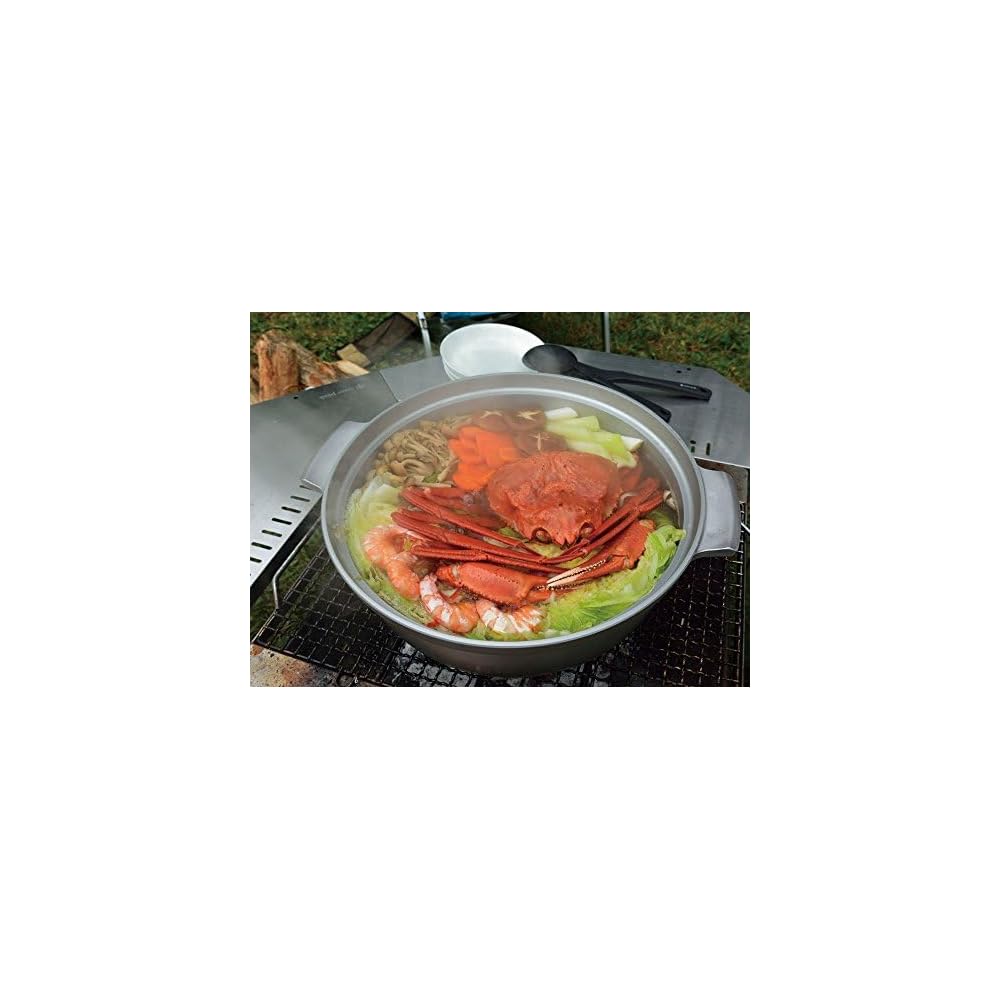 Snow Peak Yohen Nabe 30 Pot for 3-4 People CS-250-1-AZ, Durable, Lightweight, Versatile Cooking Equipment