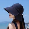Brimmed Summer Wide Sun Protection Hat With Bow Decoration For Daily Outdoor