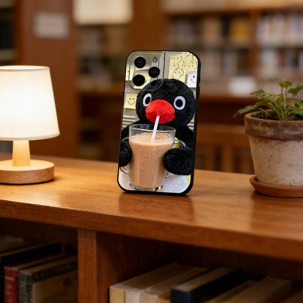 Милый мультяшный пингвин Чехол для телефона Силиконовый Мягкий Для IPhone 17 16 15 14 13 12 11 X XR Plus Pro Max Plus