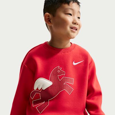 Унисекс детские толстовки Nike с круглым вырезом умеренной плотности