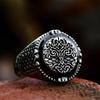 Viking Tree of Life Drip Glue Ring Classic Men Viking Amulet Rings Fashion Nordic Jewelry
