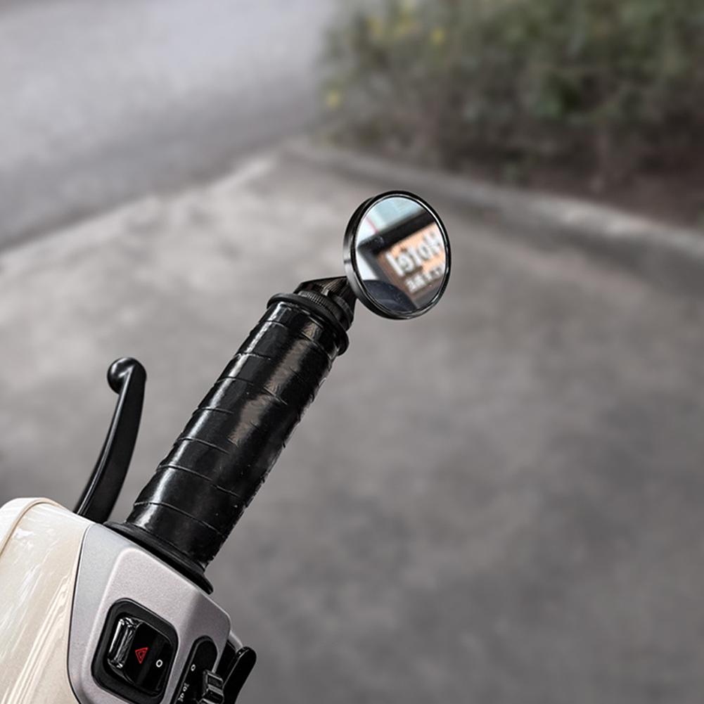 Мотоциклетное зеркало заднего вида Мотоциклетное универсальное зеркало Аксессуары Мотоциклетное круглое зеркало Маленькое рулевое зеркало для райдера L0M4