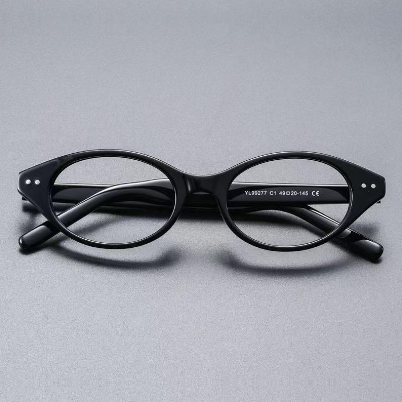 Vintage Little Cat Eye Glasses Women Retro Anti-Blue Light Eyeglasses Black Computer Spectacle Oval Eyewears Goggles
