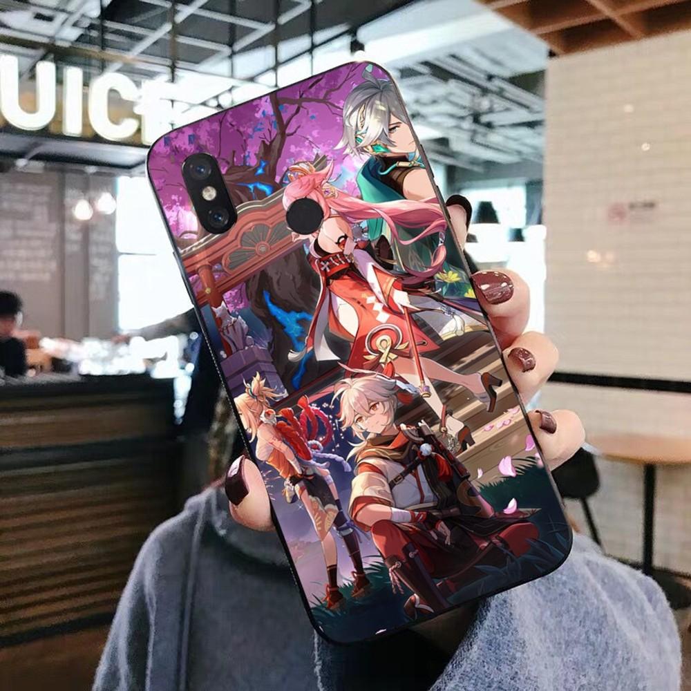 Genshin Impact Anime Phone Case For Xiaomi Mi 5X 8 9 10 11 12 Lite Pro 10T PocoX3pro PocoM3 Note 10 Pro Lite