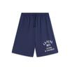 Li Ning Sports Fashion Series Lace-Up Printed Letter Loose Casual Shorts Men shorts Deep-Navy AKSU625-4