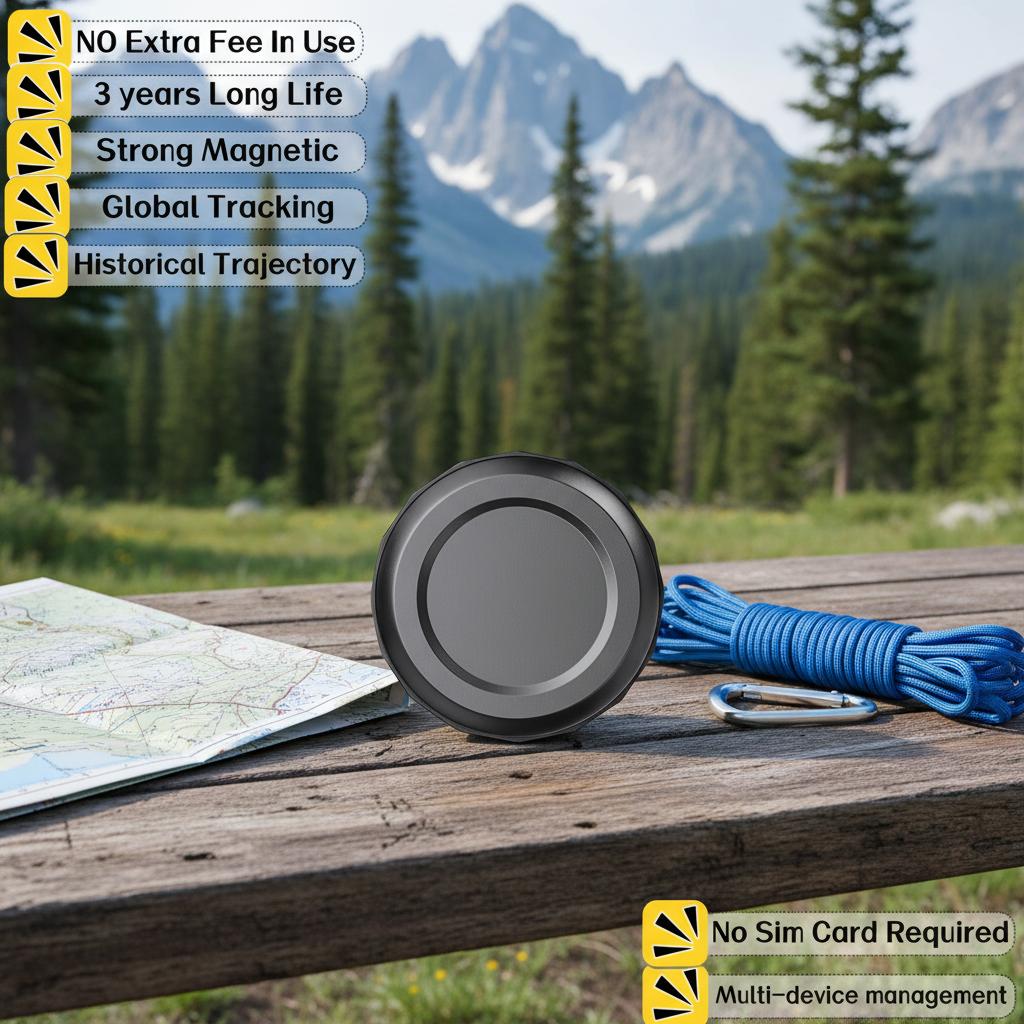 Advanced Mini GPS Tracker Tracking Strong Magnetic Base 3 Year Lifetime Worldwide Real Time Location Free App Web GPS Tracker