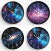Living Room Wall Clock Creative Wall Clock Silent Starry Sky Clock Bedroom Quartz Clock Home Wall Hanging 10 Inches 25CM