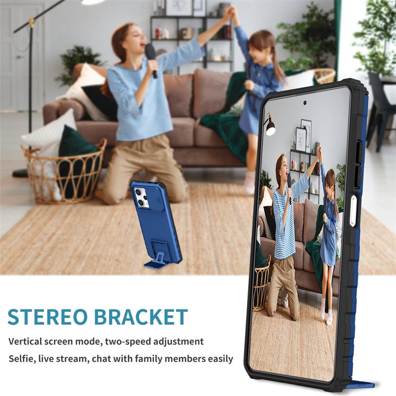 Для Xiaomi Redmi Note 12 Pro 5G чехол, защитный чехол для камеры Phoen для Redmi Note 12 Pro + Plus, бронированная задняя крышка с подставкой