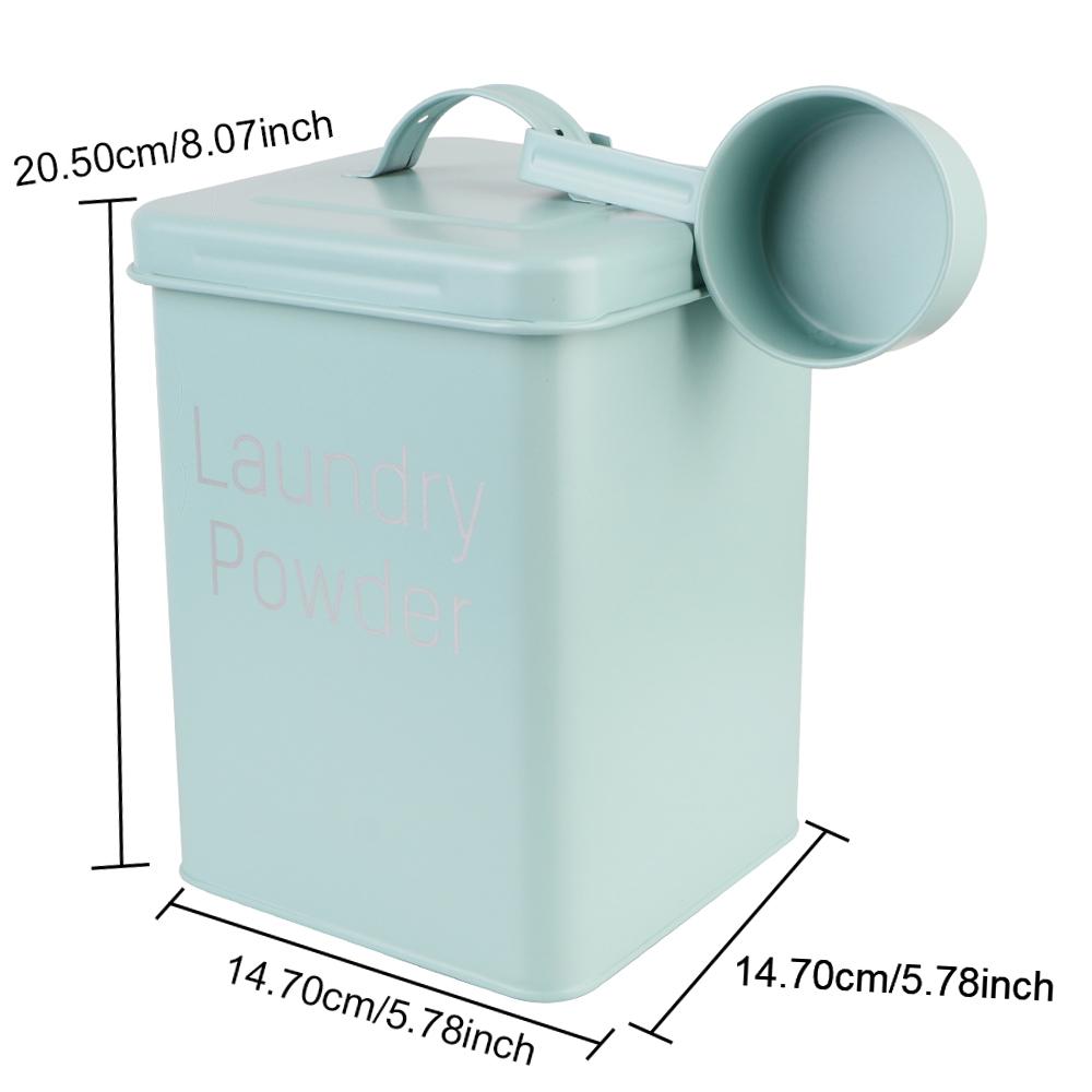 Ящик для хранения стирального порошка 3 кг, контейнер для хранения зерна с мерным стаканом, многоцелевой контейнер для стирального порошка