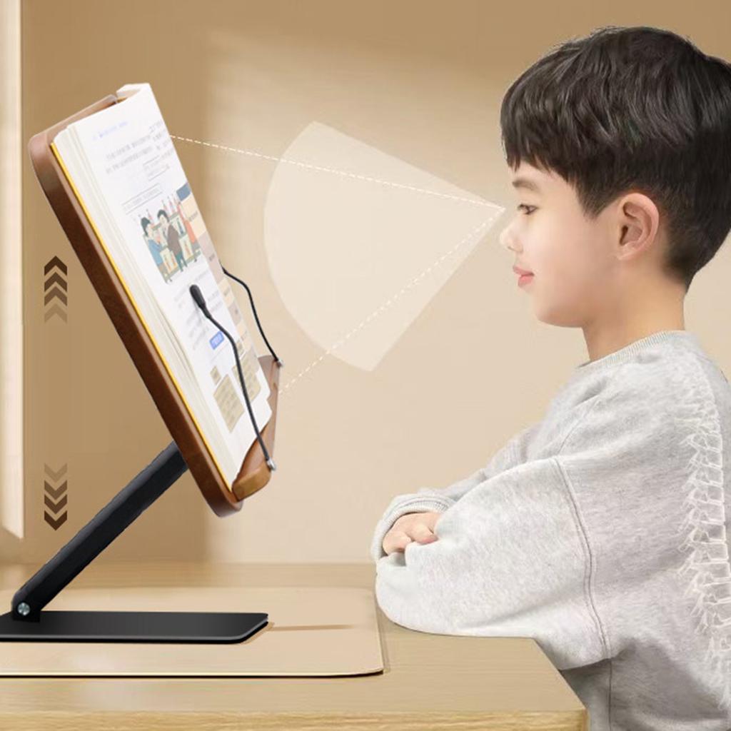 Подставка для чтения из цельного дерева, многофункциональная детская и студенческая книжная полка