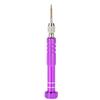 Screwdriver Handle With 5 Precision Bits Phone Glasses Watch Repair Tool Kit (Purple)