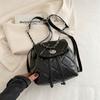 Stylish Spring Summer Fashion Backpack For Women In Black Blue Silver White Pu Material