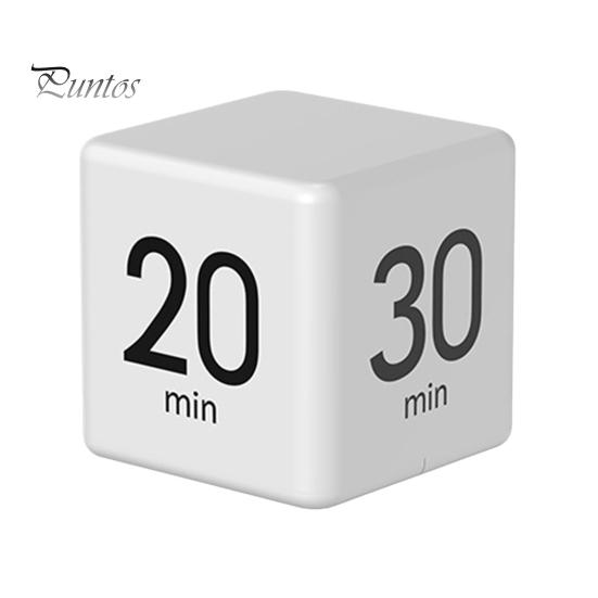Вращающийся таймер Pomodoro на 1-60 минут с предустановленным светодиодным дисплеем, регулируемым объемом, таймер-куб для работы, учебы, кухни, портативный, с сенсорным управлением, регулируемый