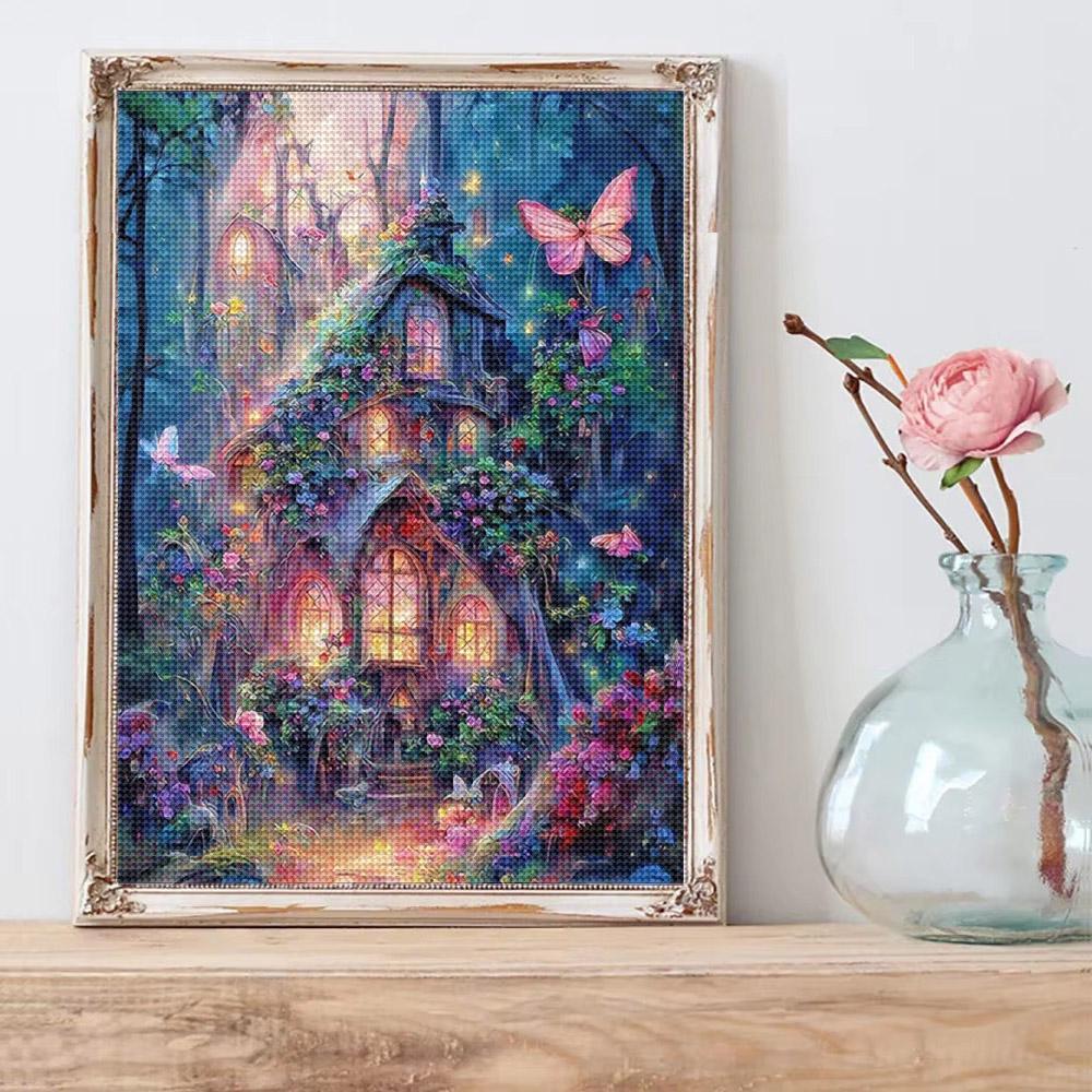 Набор для алмазной живописи для взрослых и детей DIY 5D Дом мечты Полная выкладка круглыми алмазами Мозаика Пейзаж Креативное хобби Настенный декор