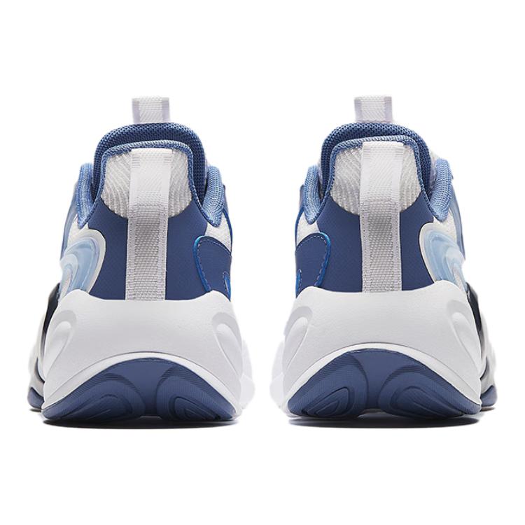 Anta Comfortable Breathable Shock Absorbing Durable Kids Casual Shoes Kids Sneakers White Blue 312428815-2