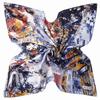 130CM European Village Printed Silk Scarf Women Large Shawl French Square Bandana Luxury Kerchief Hijab Scarves for Ladies