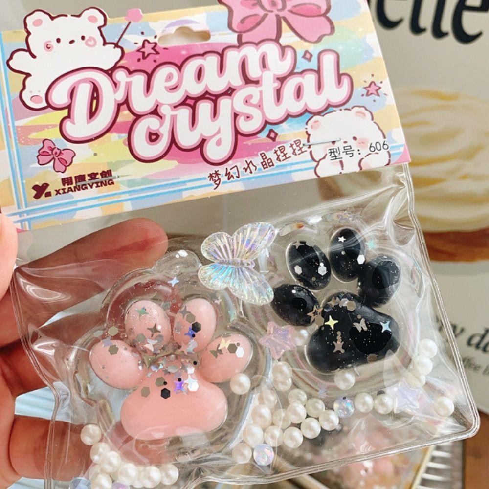 Блингблинг Кошачья лапка Игрушка-щипок TPR Сквиши Кошачья лапка Сенсорные игрушки Кошачья лапка Медленно восстанавливающаяся игрушка Уникальный подарок