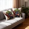 Marvel Avengers 18X18 Inch Decorative Throw Pillow With Insert, Iron Man Hulk Captain America Cushion For Teen Bedroom Sofadecor