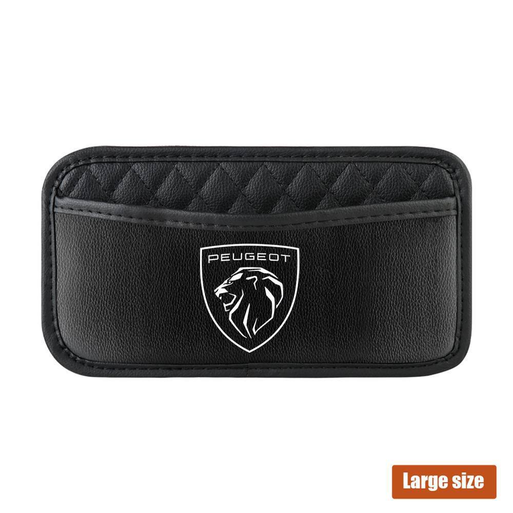 1pc Multi-functional Car Seat Side Pocket Organizer Receipts Card Storage Bag Hub Cap Accessories For Peugeot Lion 206 307 308