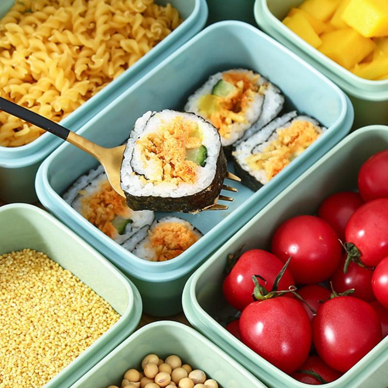 Мини-холодильник Crisper Small Lunch Box Пластиковая герметичная банка для хранения Круглая кухонная изолированная коробка для завтрака Органайзер для закусок