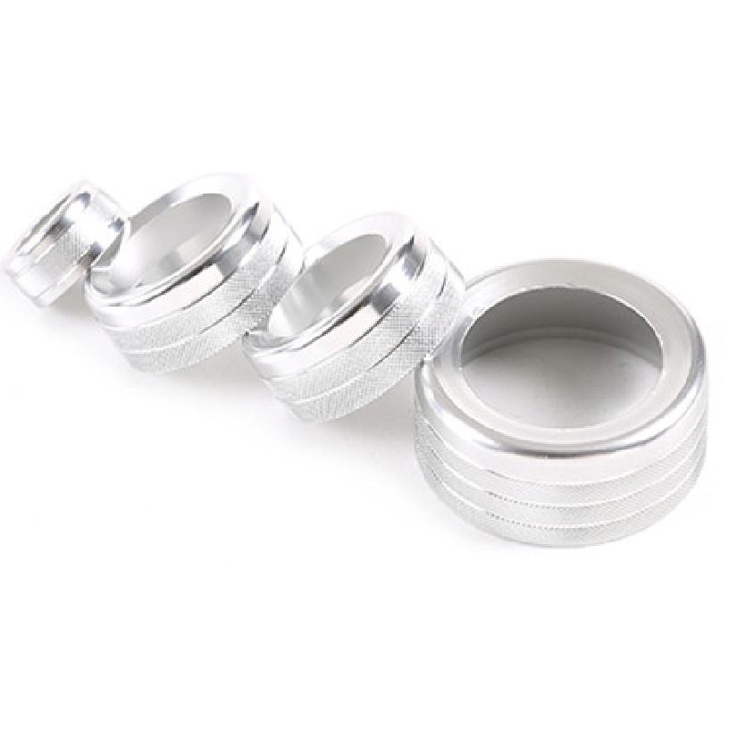 4 шт./компл., алюминиевый сплав, автомобильный кондиционер, ручка регулировки громкости, накладка, подходит для Jaguar XJ 2010-автомобильный интерьер