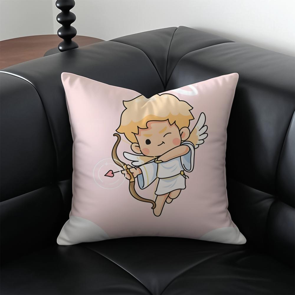 Подушка Ангел Купидон C-Cupid Кавайная Аниме Подушка Чехол для Подушки Наволочка Защита от Пылевых Клещей Невидимая Молния Шелковистый Плюшевая Подушка