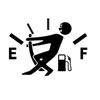 Funny Auto Fuel Tank Sticker Motorcycle Car Stickers High Gas Consumption Decal Fuel Gage Empty Stickers Car Styling Vinyl Decal