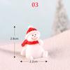 1PC Snowman Gift Miniatures Fairy Garden Decor Resin Christmas Santa Claus Christmas Tree Decoration Figurines