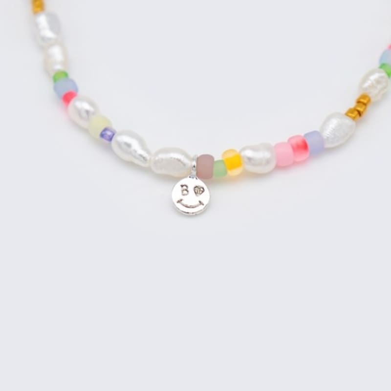 BONBEAU Jelly beads water pearl Bracelet 3mm rice-paste freshwater pearl color bead bracelet