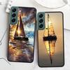 Чехол для телефона парусник для Samsung A16 A26 A36 A56 Galaxy A02S A12 A52S A13 A23 A33 A53 A54 A34 A24 A14 A22 A32 A42 A72 Чехол C