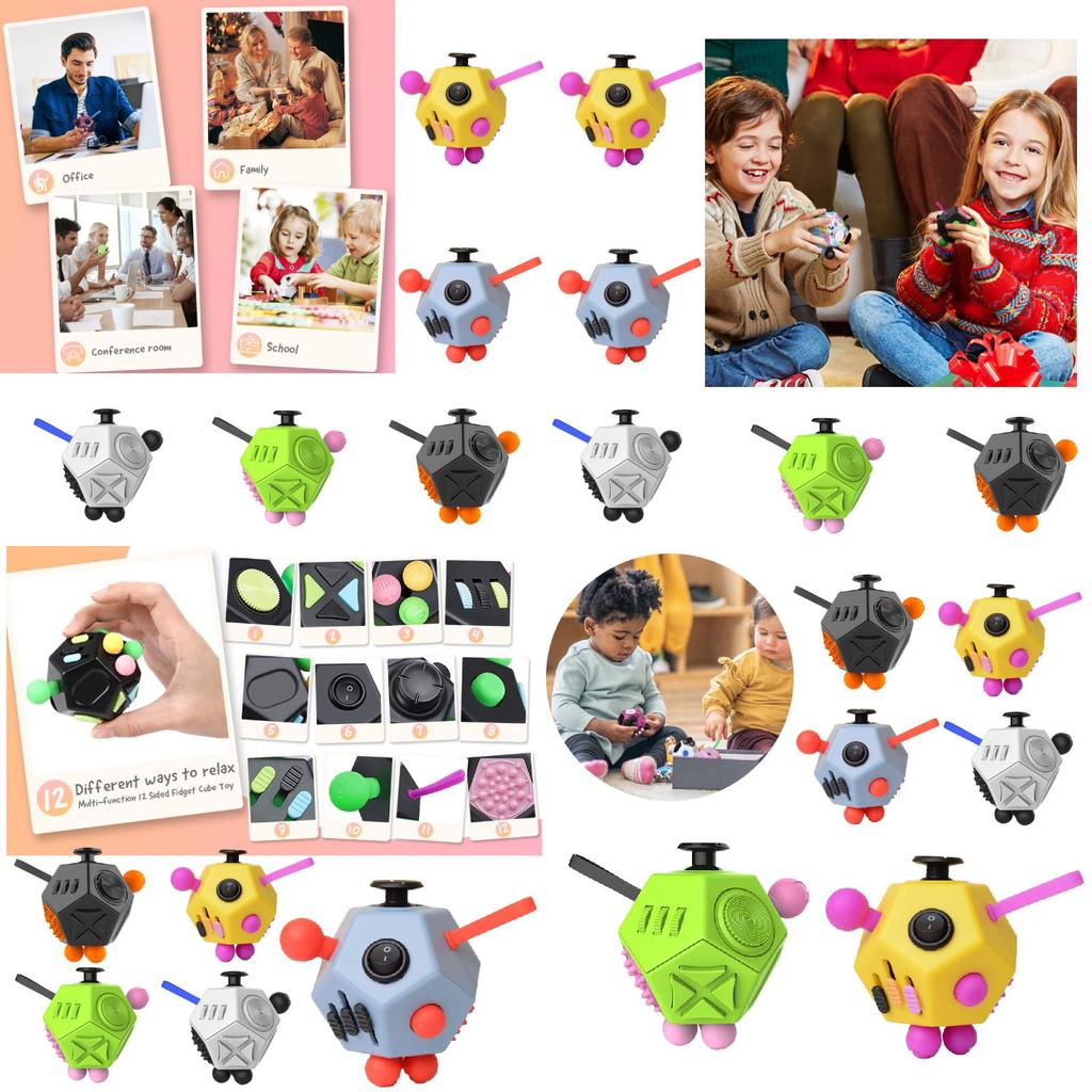 Dodecagon Fidget Cube Superior Anti-stress Toy For Adults Kids