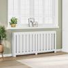 VidaXL White Radiator Cover 175x20x82 Cm Engineered Wood, Radiator Cap, Top Radiator Cover, Profile Radiator 852753