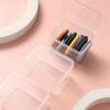Plastic Powder Puff Storage Box Small Cosmetics Storage Case Square Storage Box  Swab