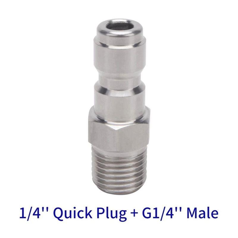 NEW HOT In Stock-Spray-Gun Wand Adapter 10Pcs Pressure Washer Snow Foam Nozzle Quick Plug Connector 1/4" Disconnect Release Fitt