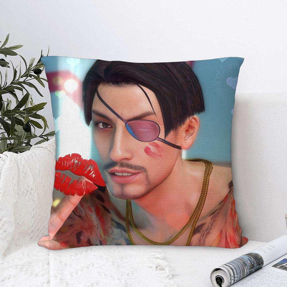 Love GGoro Majima YYakuza Pillow Case Sofa Decorative Home Doublesided Print Plush Square Throw Pillow Covers Cushion Decor