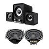 1 Pair O Portable Speakers Full  Speaker 4Ohm 10W  Stereo HiFi Horn Loudspeaker Home Theater Accessories
