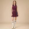 2026 Tennis Skirt Sports Suit For Women, Polo Neck, Contrast Color, Anti-Exposure, Quick-Dry, Badminton And Golf Set