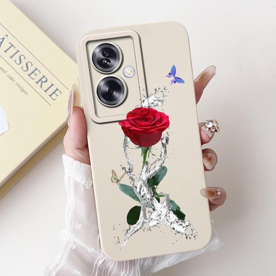 Для OPPO A79 5G Красивый Чехол для Телефона с Рисунком Розы и Бантом Для Oppo A79 5G CPH2553 CPH2557 Ударопрочные Мягкие Силиконовые Чехлы
