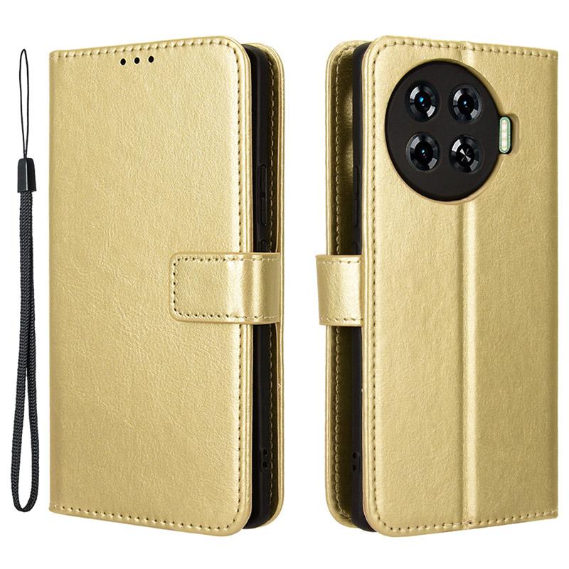 Для TECNO Spark 20 Pro+/KJ7 Чехол Текстура Crazy Horse Подставка Кожаный Чехол для Телефона