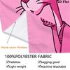 Pink Panther Wall Tapestry Aesthetic Wall Hanging Printed Fabric Blanket Decorative Tapestries for Bedroom Living Room Home Decor