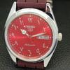 ОТРЕМОНТИРОВАННЫЕ ВИНТАЖНЫЕ МУЖСКИЕ АВТОМАТИЧЕСКИЕ ЧАСЫ SEIKO 5 6309A ЯПОНИЯ С КРАСНЫМ ЦИФЕРБЛАТОМ a441199-4 Sk-a441199