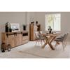 Table à manger seule MANZANO - Rectangulaire - Décor Chêne Flagstaff - 8 personnes - L160 x H75 x P90 cm