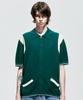 SSY Varsity Summer Half Knit Zip-Up Green