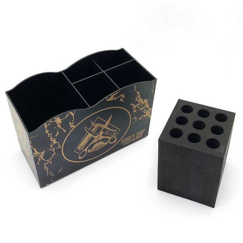 Парикмахерская Парикмахерские Принадлежности Парикмахерский Ящик для Хранения Расчески Держатель для Ножниц Органайзер Парикмахерская Парикмахерская Стойка Салонные Аксессуары