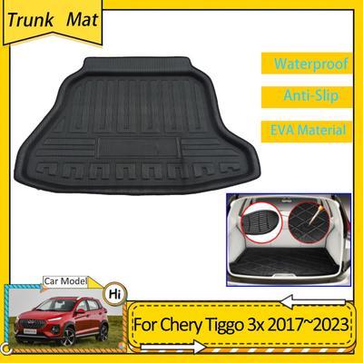 Для Chery Tiggo 3x 2 Plus 2017~ 2018 Аксессуары Автомобильные Коврики в Багажник Напольные Коврики в Багажник Противоскользящие EVA Водонепроницаемый Ковер