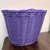 Hand Woven Bicycle Basket Large Capacity Strong Load Bearing Easy Installation Handlebar Bike Front Basket Replacement