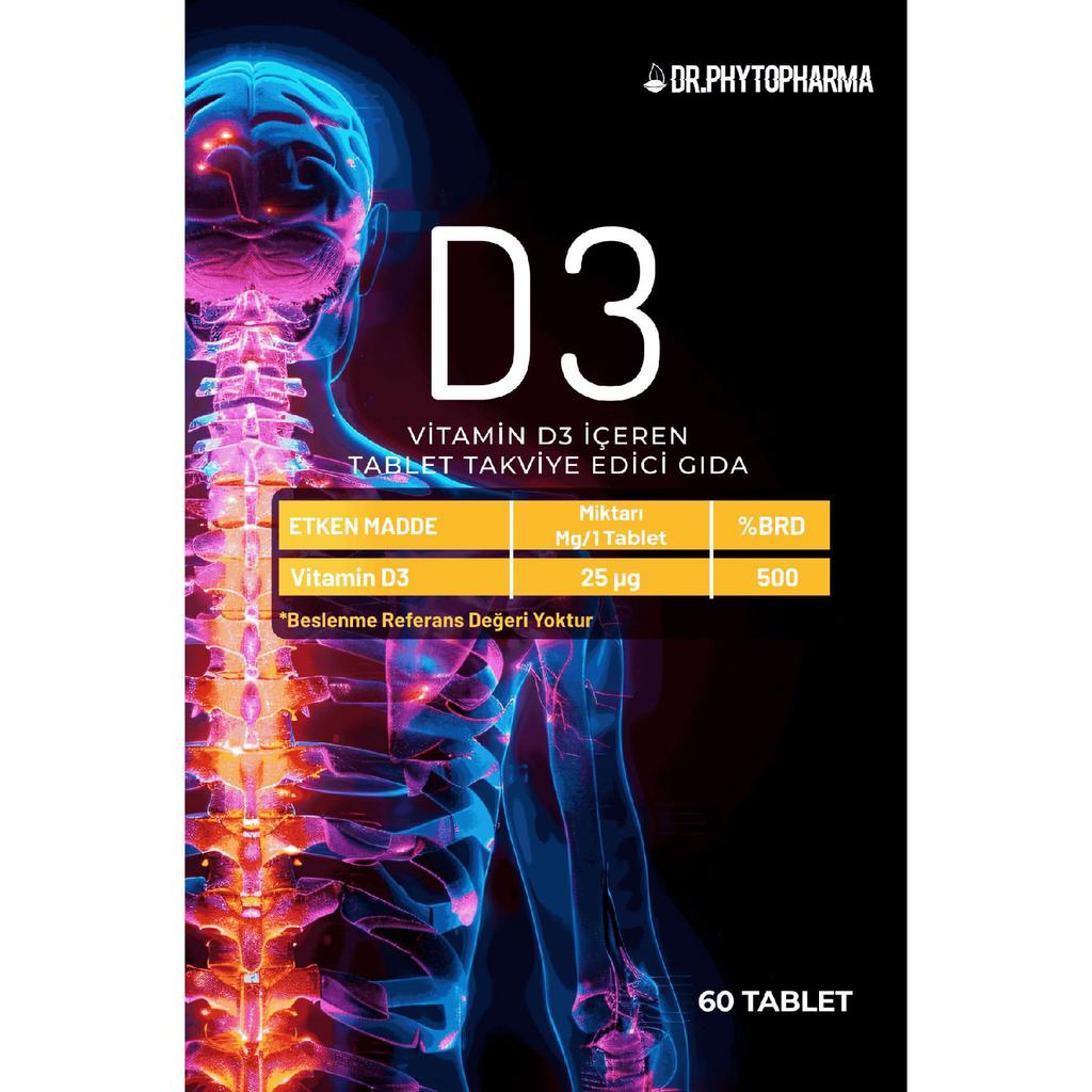 Vitamin D3 1000 Iu 25 Mcg 60 Tablets