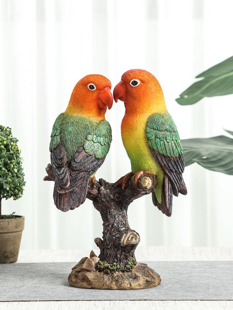 Nordic Parrot Ornaments: Decorative Bird Models for Living Room, Wine Cabinet, or Garden