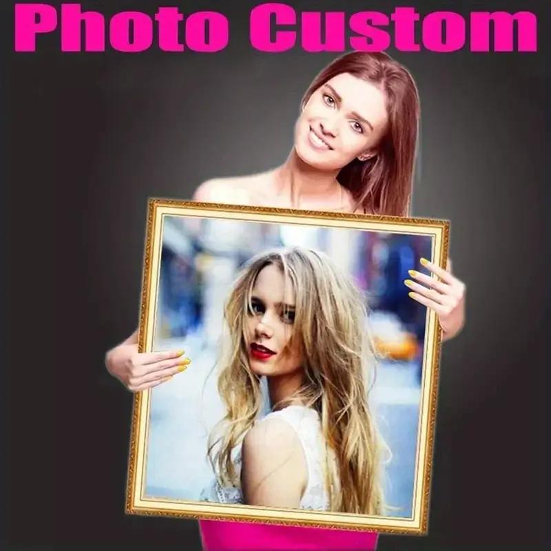 Фото Индивидуальная Алмазная Картина Фото Индивидуализация Ваших Собственных Наборов Картины Полные Круглые Стразы 5D Diamond Persona